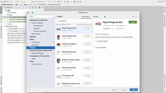 Android Gradle Progress Bar to Awesome Animation | Pokemon Progress Bar | Android Gradle Running смотреть онлайн