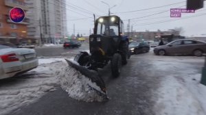 Утро в Туле, после Крещенского снегопада. Едем в троллейбусе.