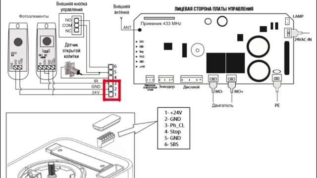 Подключаем проводную кнопку и фотоэлементы к Sectional .mp4 смотреть онлайн