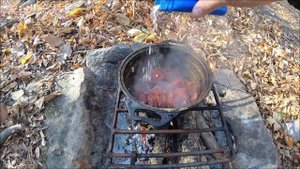 Жареные макароны по- охотничьи в казане!!