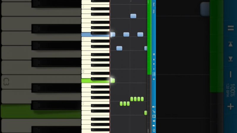 Хоп, Мусорок (на пианино Synthesia) #pianotutorial #shorts #synthesia