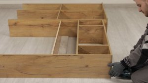 Сборка гостиной коллекции "Трамп" ЦС-05, "Мебелони"