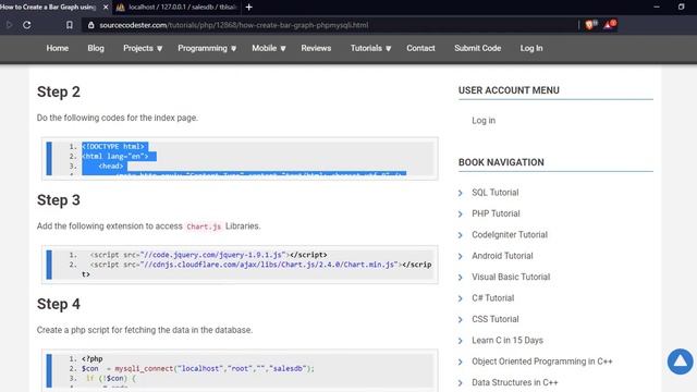 Creating a Bar Graph using PHP/MySQLi and ChartJS
