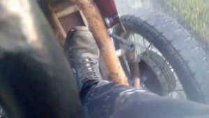 Картинг с мотором от бензопилы и на колесах от ижа