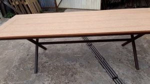 Уличный стол для беседки на даче для большой семьи   2700х920мм