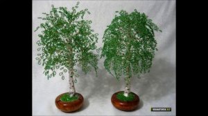 Красивые березы из бисера