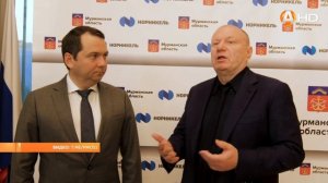 Губернатор Мурманской области Андрей Чибис и президент «Норникеля» Владимир Потанин