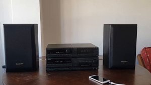 Technics su-ch700 con dos bafles sb-lx10 funcionando en aux