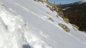 Зимний подъём на Откликной гребень