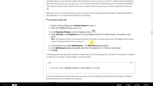 Windows 8 Development - Edit Static Text Property смотреть онлайн
