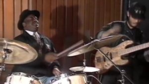Bernard Pretty Purdie with Jam Session guitar