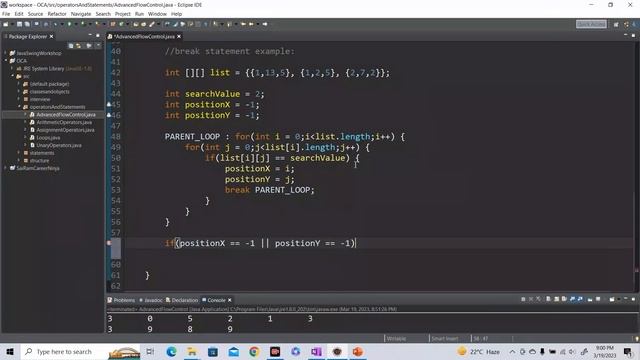 Java Certification-OCA| Advanced Flow Control - Nested Loops, Break, Continue, Labels |#javatutoria
