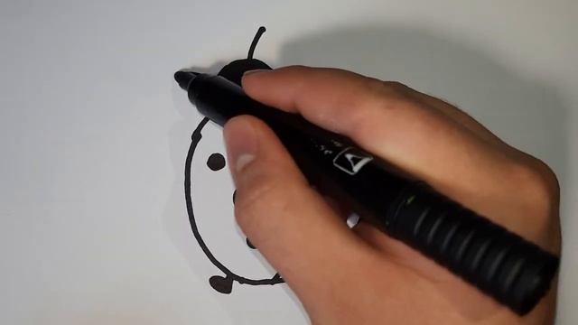 Bolalar uchun ladybug chizish/ Божья коровка рисунок для детей/ Drawing a ladybug for kids смотреть онлайн