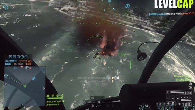 AH-6 Little Bird OP! Helicopter Pilot & Repairer Team | Battlefield 4 Helicopter Gameplay смотреть онлайн