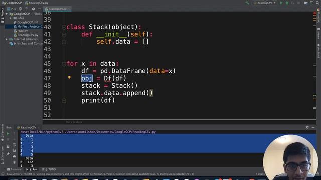 How to Process 1000 + CSV with Pandas | Convert DF to Object and Store on Stack Method