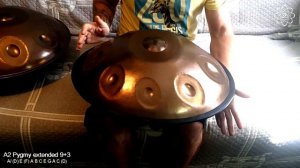 A2 Pygmy Extended 12 notes Doublesided (09 06 2023) Stainless Steel Atom Handpan