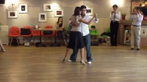 Roxana Suarez & Sebastian Achaval ~~~ Tango salon. Workshop.