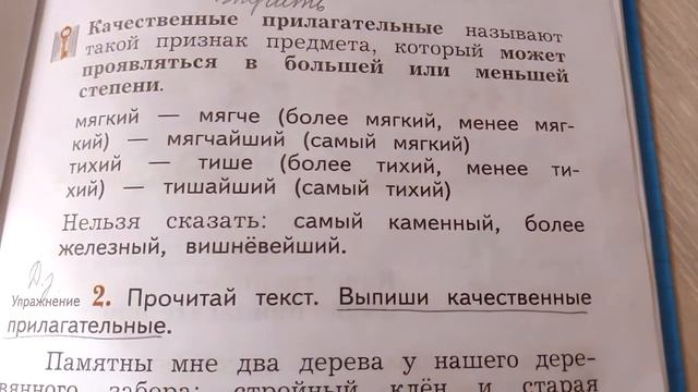 Качественные имена прилагательные. 3 класс