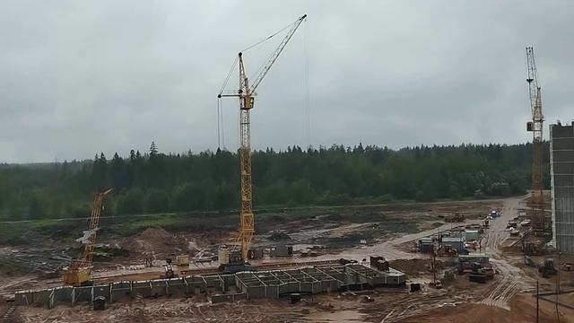 Продолжение строительства микрорайона 8а, Новополоцк, 06.07.2022 смотреть онлайн