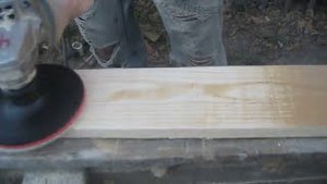 Как шлифовать дерево болгаркой с опорной тарелкой
