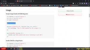 CORS use in react and Express App | MERN -Multi Authentication project -01| Part - 35
