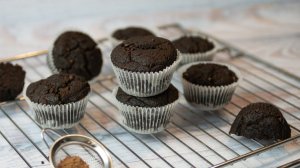 Шоколадные маффины без глютена, лактозы, яиц и сахара Vegan | Двойной шоколадный вкус | ВАММОЖНО