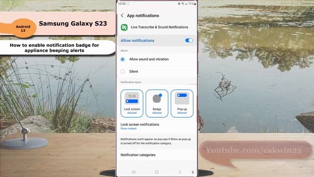 Samsung Galaxy S23 Ultra : How to enable notification badge for appliance beeping alerts смотреть онлайн