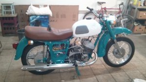 Запуск ИЖ Юпитер-3 после восстановления мотоцикла