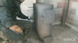 Печь-Микс длительного горения  три в одном , буржуйка -шахтная -пиролезник .Обзор режимов горения .