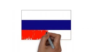 HOW TO DRAW RUSSIA FLAG ( флаг России )