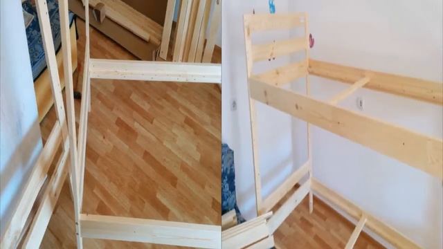 Обзор покупки 2-ярусной кровати  МИДАЛ из ИКЕА!!!! смотреть онлайн