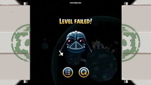 Angry Birds Star Wars Level Failed (Darth Vader)