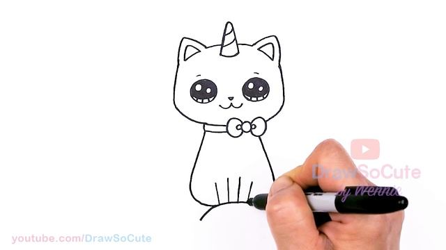 How to Draw a Rainbow Unicorn Cat Easy ? смотреть онлайн