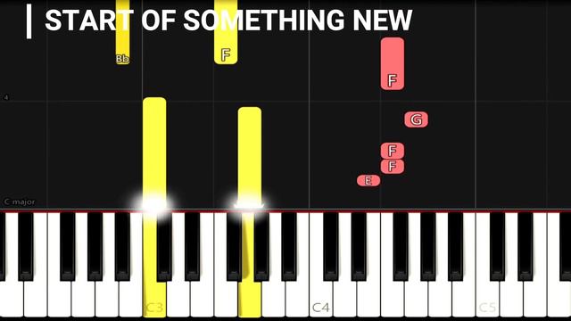 Top 5 Highschool Musical Songs | EASY Piano Tutorial смотреть онлайн