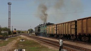 #TRAIN Тепловоз 2ТЭ10М, Diesel Locomotive 2ТЭ10М in Ukraine