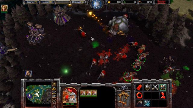 Warcraft III:Reforged(No Comments)На средней сложности.Часть#59 Эльфы крови / Маршал Гаритос !
