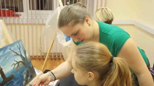 Будни "Арт-студии с Людмилой Комовой". Зимний пейзаж ( февраль 2016 г.) смотреть онлайн