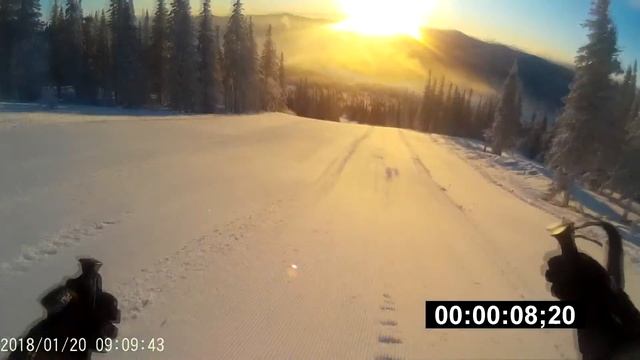 Шерегеш ОДИН НА ГОРЕ смотреть онлайн