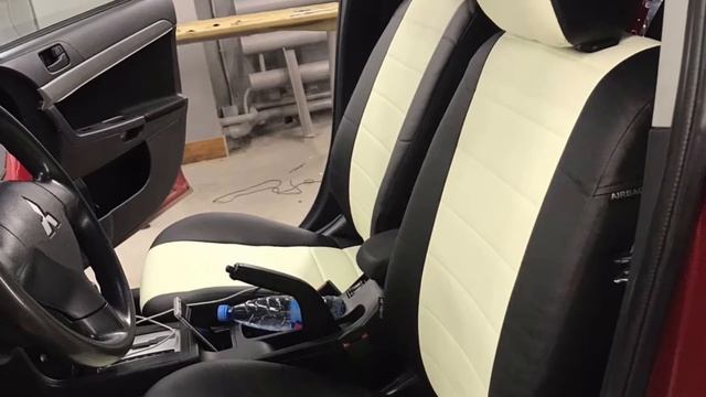 Чехлы Автопилот из экокожи на Митсубиси Лансер 10 смотреть онлайн