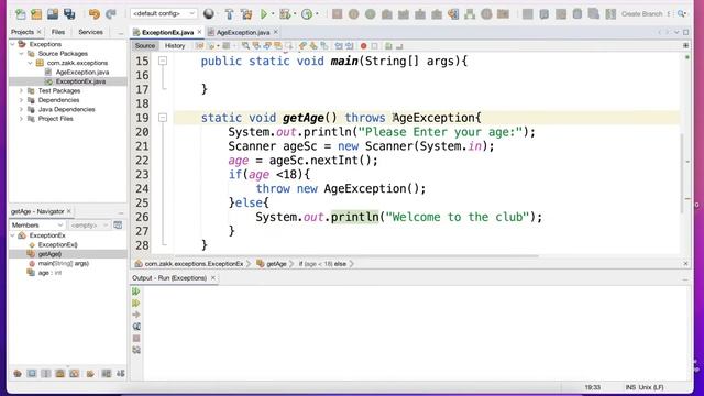 Java Programming Exception Excercise2 смотреть онлайн