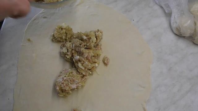 Мясной и тыквенный рулет- ленивые манты