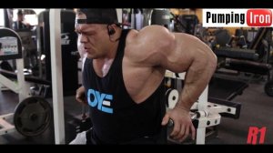 Даллас Маккарвер тренирует руки. СУМАСШЕДШИЙ ПАМП ??