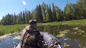 Рыбалка на Истре в жару и покатушки по речке.  Таймень 340 НДНД + Yamaha 8 Enduro,  2-stroke