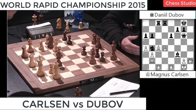 MISSING WINNING Ne5!!! CARLSEN vs DUBOV | WORLD RAPID CHAMPIONSHIP 2015 смотреть онлайн