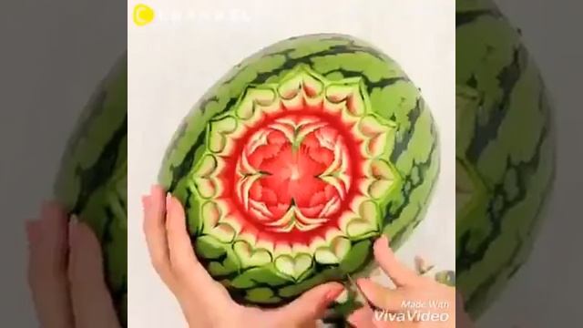 Самое красивое нарезка арбуза смотреть онлайн