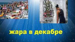 Жара в декабре