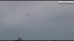 Light aircraft in WILD cross-wind landings at Tokoroa Airfield