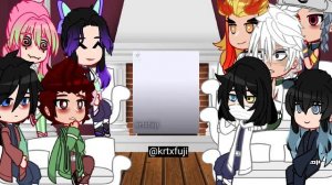 \\hashira reaction (- Gyomei) + Tanjiro to GiyuTan// [Rus/Eng]