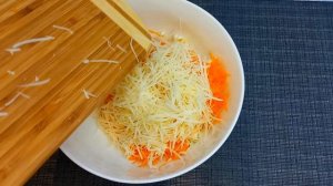 Салат со свежей морковью. Быстрый, легкий и очень вкусный