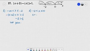 #27 Номер 27 из Демидовича | Неравенство с модулем